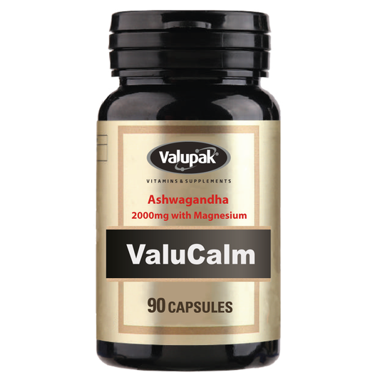 ValuCalm | Ashwagandha, Magnesium, Vitamin B6 | 90 Capsules