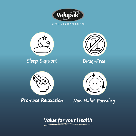ValuSleep | Melatonin 5mg, Magnesium Glycinate 150mg | 60 Tablets