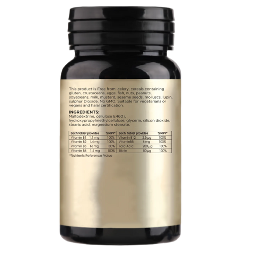 B Complex | 8 Water Soluble B Vitamins  | 90 Tablets